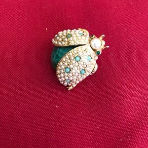 Hattie Carnegie ladybug brooch